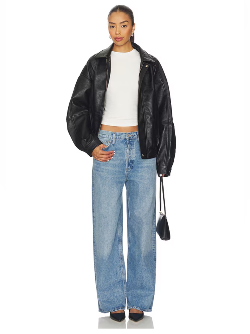 AGOLDE Low Slung Baggy Jeans in Libertine